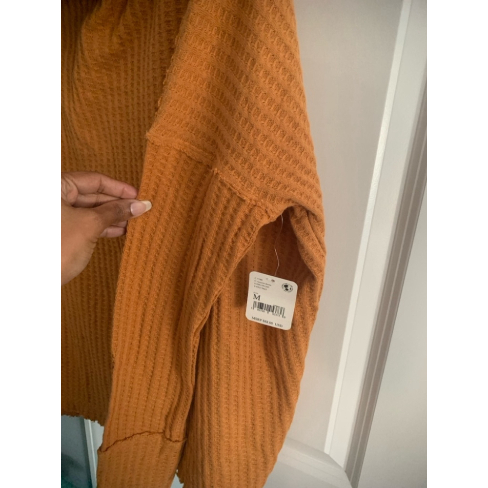Women's Free People Sweater Orange M - Picture 5 of 5